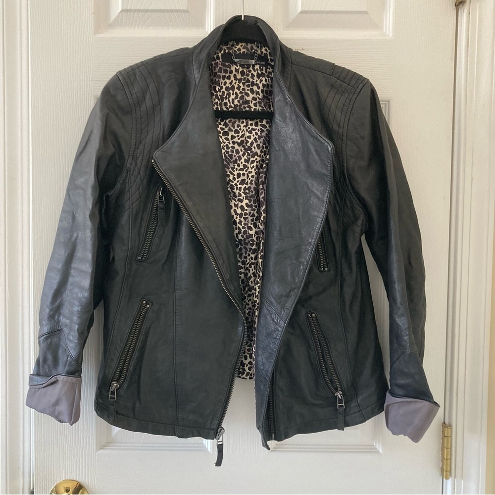 Vintage Wilsons Black Leather Jacket, Large